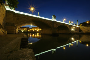 Luci sul Tevere a ponte Vittorio