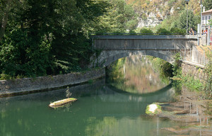 Riflessioni vicino le cascate