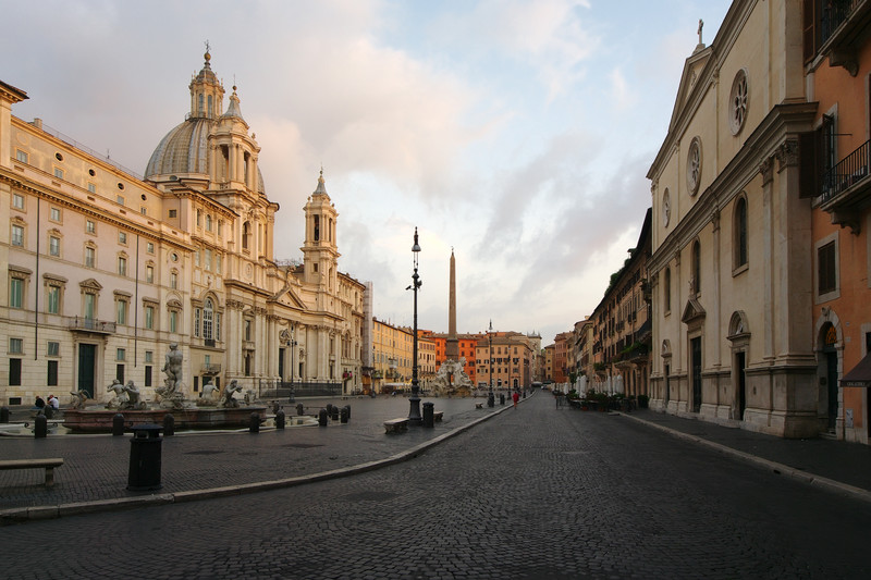 ''Spente le luci arrivano i primi timidi raggi di sole'' - Roma