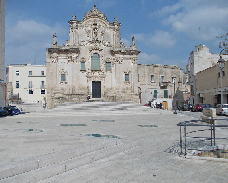 ''Piazza della chiesa di S. Francesco a Matera'' - Matera
