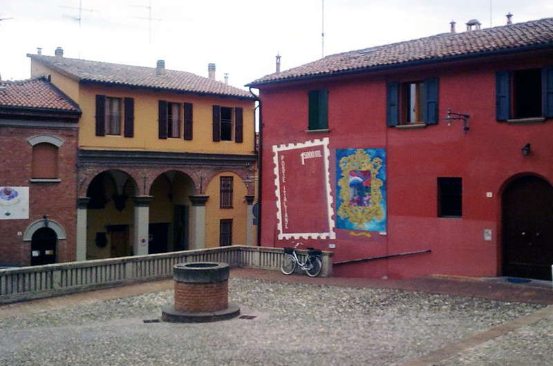 ''Piazza dell’ Ufficio Postale a inizio paese'' - Dozza