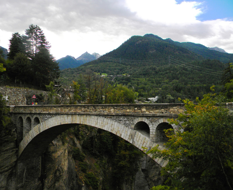 ''Controluce al ponte di Introd'' - Introd