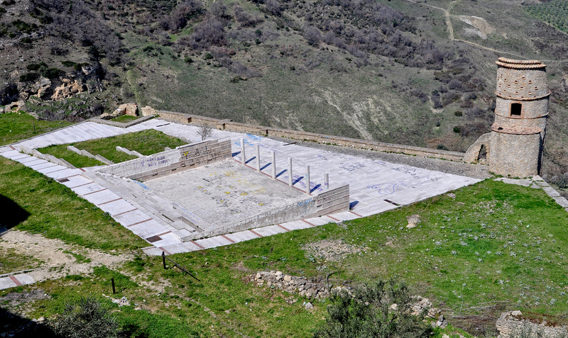 ''dall’alto il piazzale del quartiere arabo'' - Tricarico
