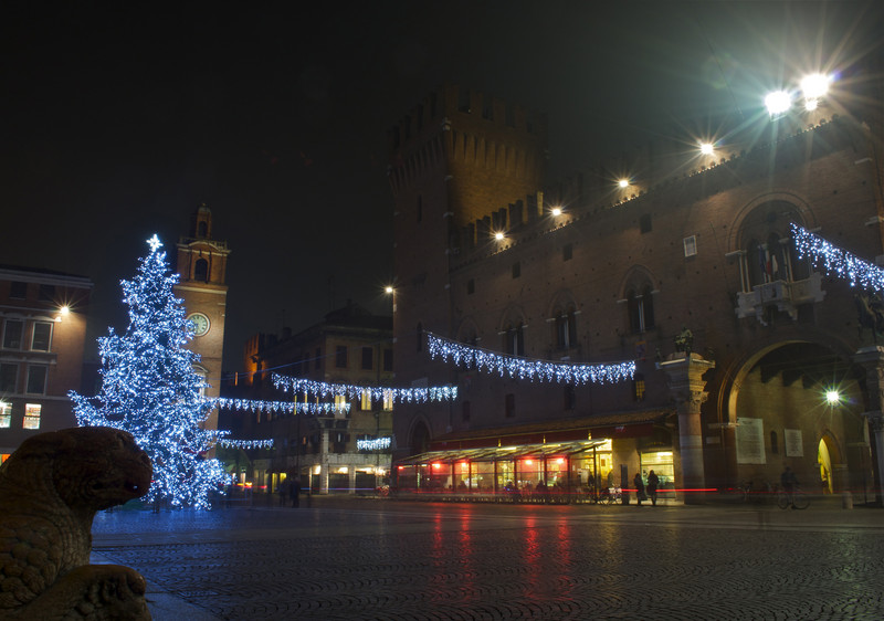 ''Piazza Trento Trieste by night'' - Ferrara