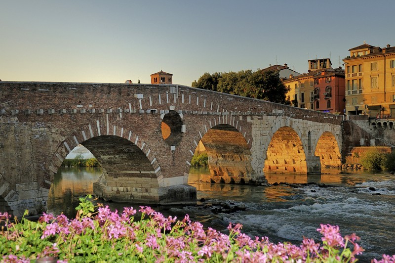 ''Tramonto sul ponte Petra'' - Verona