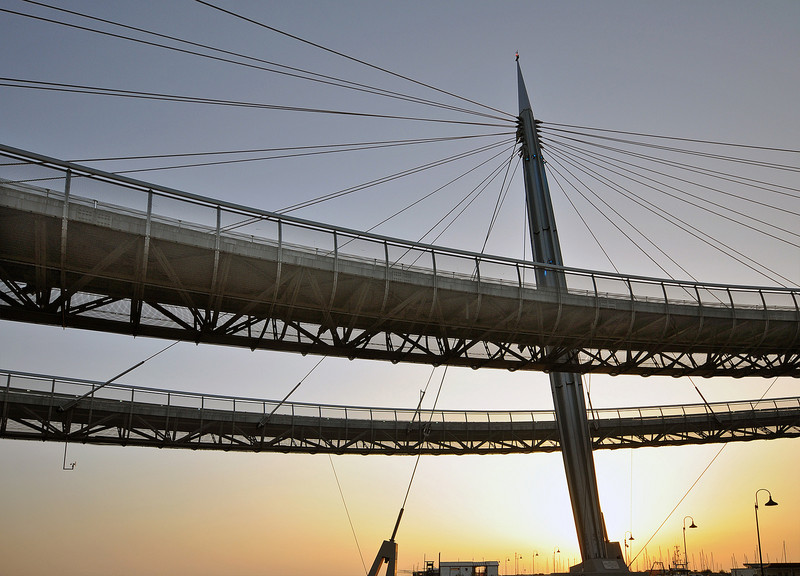 ''un’alba magica sotto il ponte di Pescara'' - Pescara