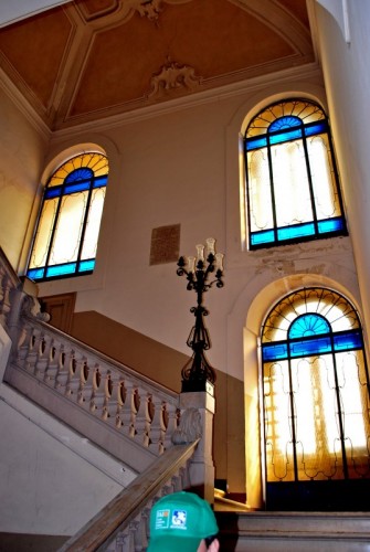 Bari - le vetrate del palazzo San Michele a "Bari vecchia"