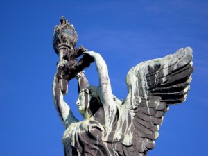particolare della Statua della Vittoria, Parco della Rimembranza, Torino