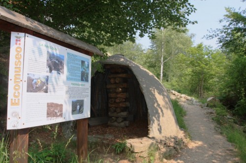 Frossasco - attraversando un bosco di faggi si trova la Carbonaia Frossasco - attraversando un bosco di faggi si trova la Carbonaia