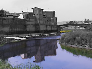 un’ansa del fiume Bisenzio…..