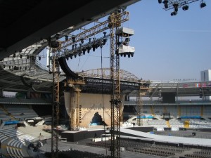 stadio comunale, in attesa dell’inizio cerimonia di apertura delle paralimpiadi