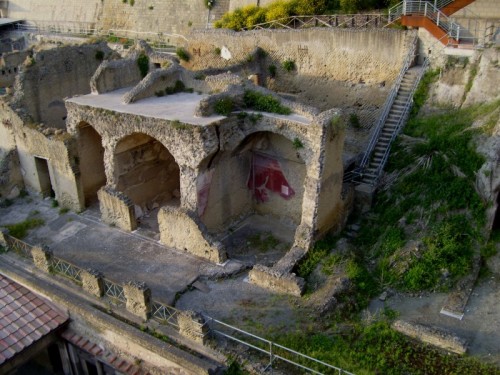 Ercolano - Gli scavi dall'alto Ercolano - Gli scavi dall'alto