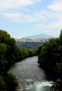 Contursi Terme e fiume Sele