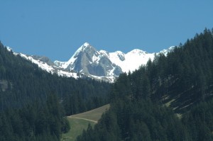 Le montagne sopra Alba di Canazei