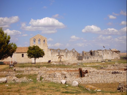 Venosa - parco archeologico e veduta del complesso episcopale Venosa - parco archeologico e veduta del complesso episcopale