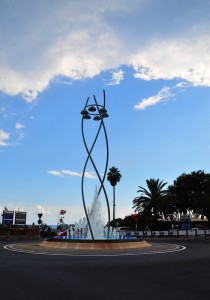 Rotatoria sulla Via Aurelia