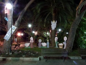 Il presepe nei giardini…