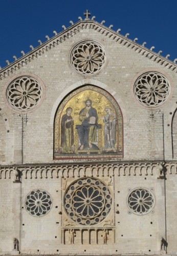 Spoleto - Rosoni e mosaico Spoleto - Rosoni e mosaico