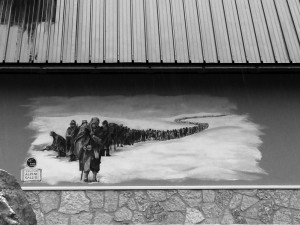 Alpini nella pioggia