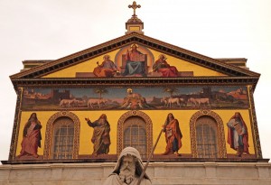 Il Cristo benedicente tra San Paolo e San Pietro sul monte del Paradiso -