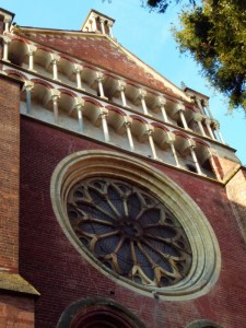 La facciata laterale……