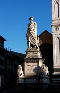 267 Firenze: monumento a Dante Alighieri - piazza S.Croce