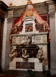 262 Firenze: Santa Croce - tombe dei grandi italiani