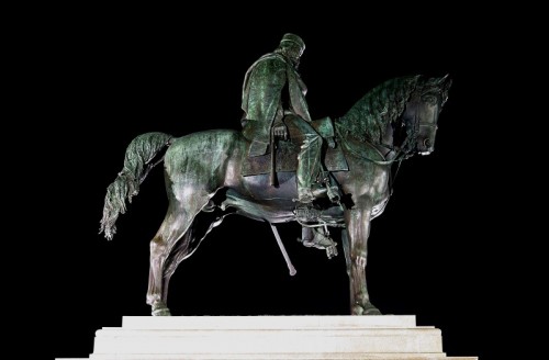 Roma - Garibaldi illuminato per il 150° anniversario dell'unità d'Italia