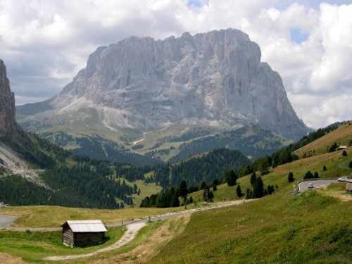 Selva di Val Gardena - Sassolungo Vista dal Passo Gardena