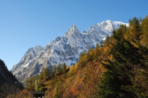 Catena del Monte Bianco vista da Courmayeur