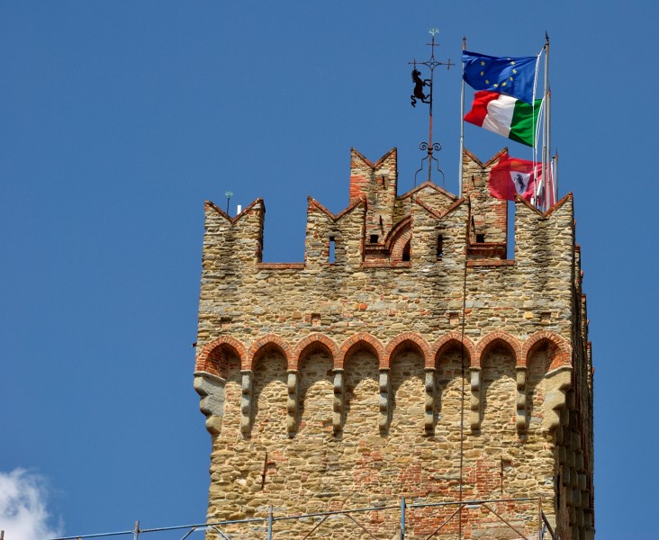 ''In compagnia sulla torre del Palazzo Comunale di Arezzo'' - Arezzo