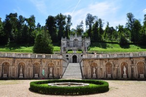 Giardino di Villa della Regina: belvedere superiore ed esedra