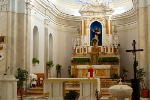 Lipari - La chiesa parrocchiale a Stromboli