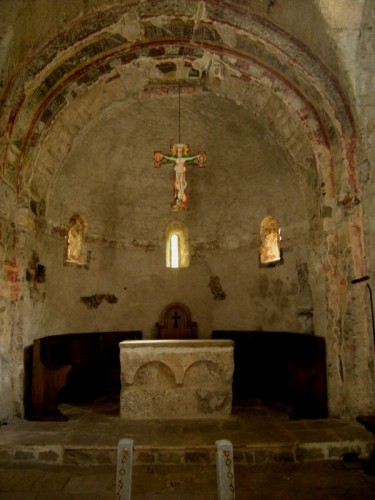 Novalesa - Novalesa, abside della cappella di San Salvatore