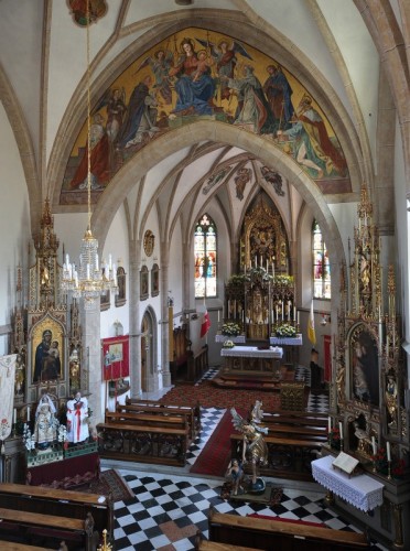 Valdaora - dal coro - Chiesa Parrocchiale di Maria Assunta 