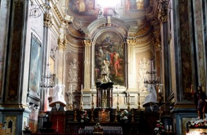 Il policromatico Altare Maggiore della Chiesa parr.le S. Giovanni Battista