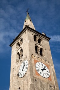 Campanile maggiore  della Cattedrale di Aosta