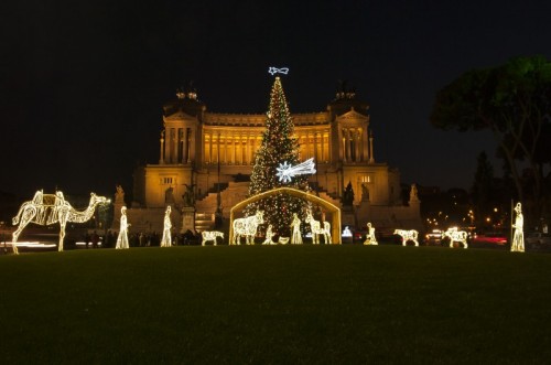Roma - Il presepe di Piazza Venezia-Roma