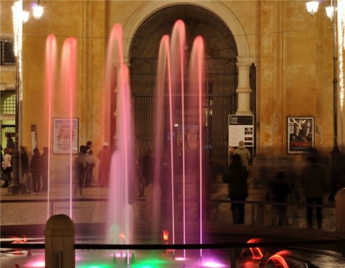 Matera - Le luminarie nella Piazza Matera - Le luminarie nella Piazza