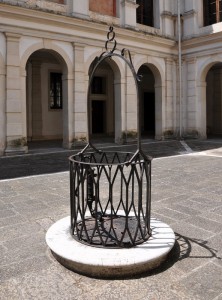 Nel cortile di Villa Pisani