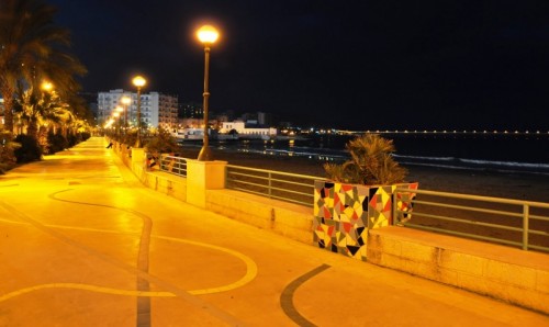 Manfredonia - Il Viale Miramare di sera