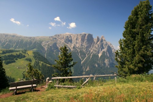 Castelrotto - Panchina con vista