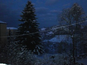 L’ora blu sotto la neve