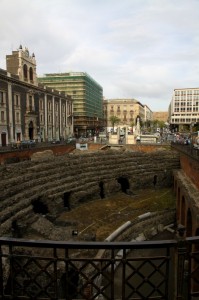 Via Etnea e Corso Sicilia sullo sfondo