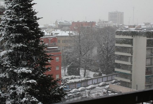 Milano - Bufera di neve