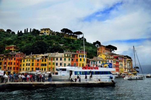 Portofino - Gente che scende, gente che deve salire