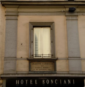 L’albergo di Garibaldi a Firenze