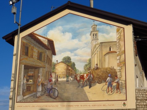 Fontanafredda - La piazzetta di Ranzano tra  il 1935/1940