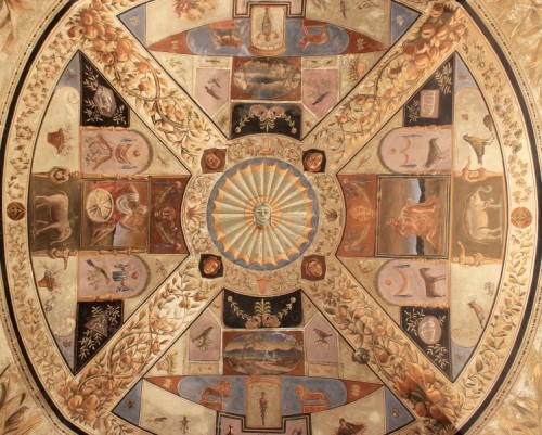 Siena - Affresco di un soffitto senese Siena - Affresco di un soffitto senese