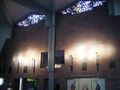 Almese - Chiesa Parrocchiale della Natività Maria Vergine - Parete di destra e vetrate superiori.jpg